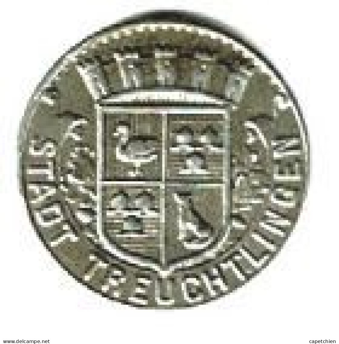 ALLEMAGNE / NOTGELD / STADT TREUCHTLINGEN  / 10 PFENNIG / 1919 / FER / 20.2 Mm  / 3.09 G / ETAT SUP - Monétaires/De Nécessité