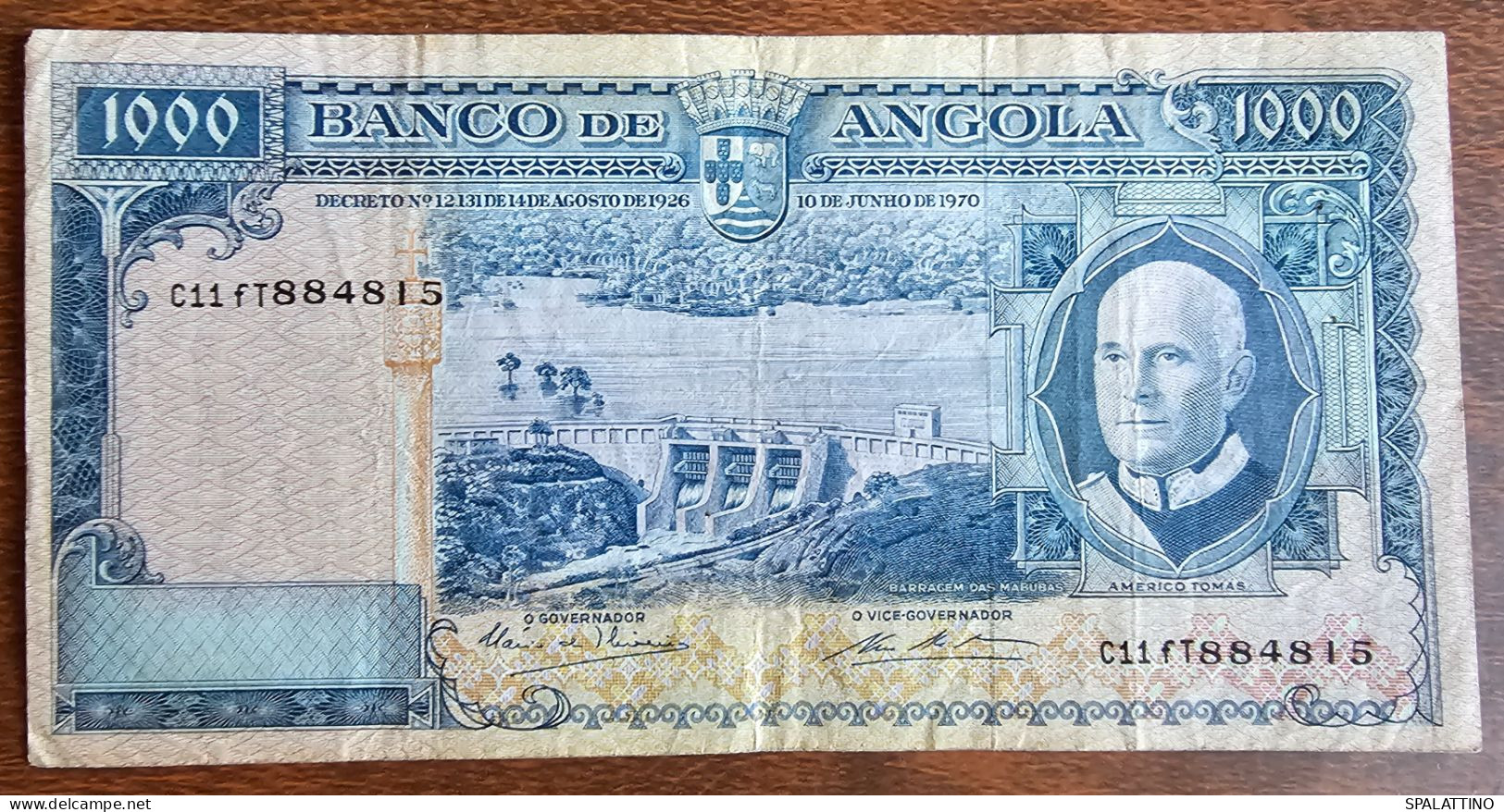 ANGOLA- 1000 ESCUDOS 1970. - Angola