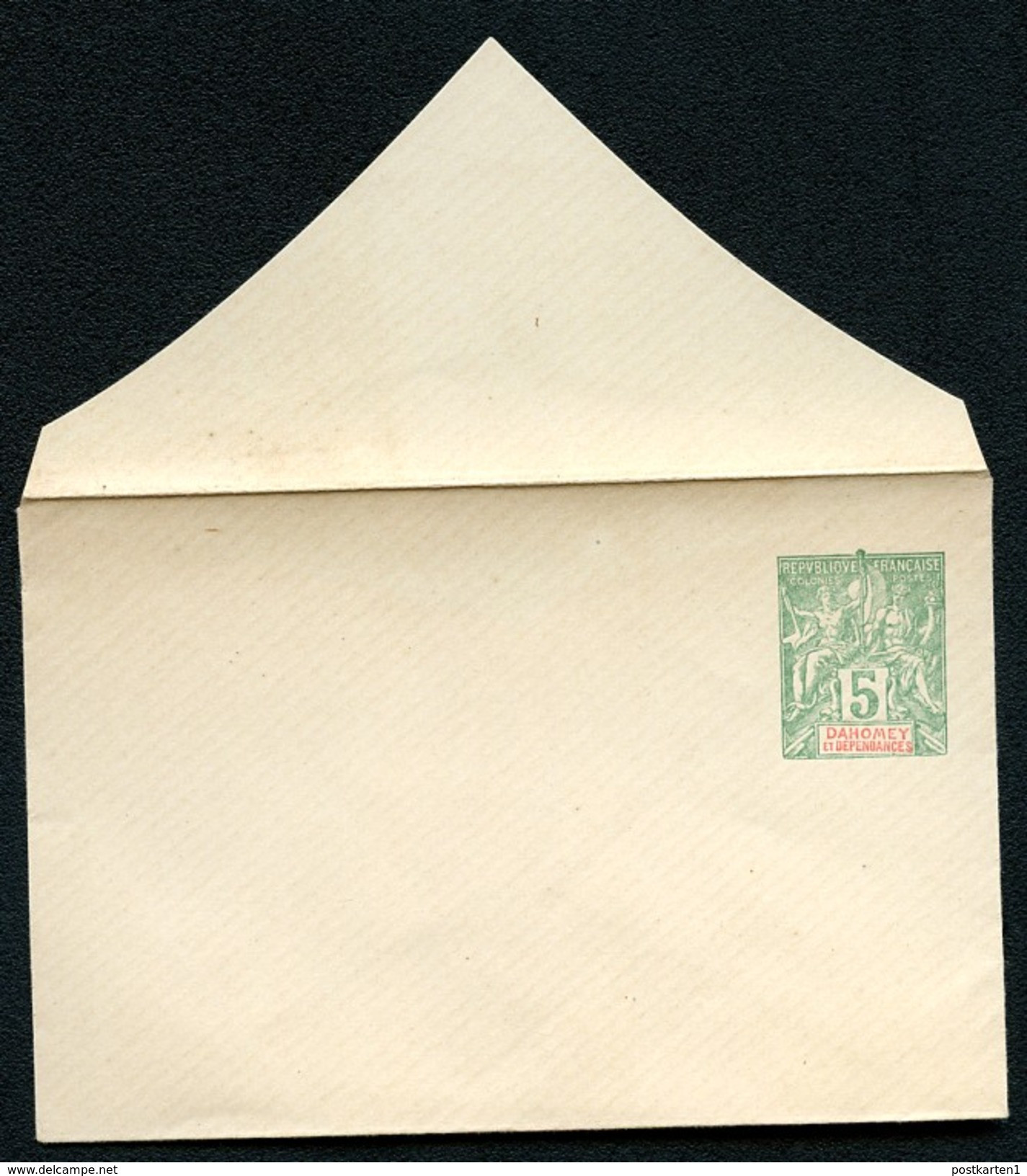 DAHOMEY Envelope #B4  5 C. Mint Vf 1901 - Cartas & Documentos