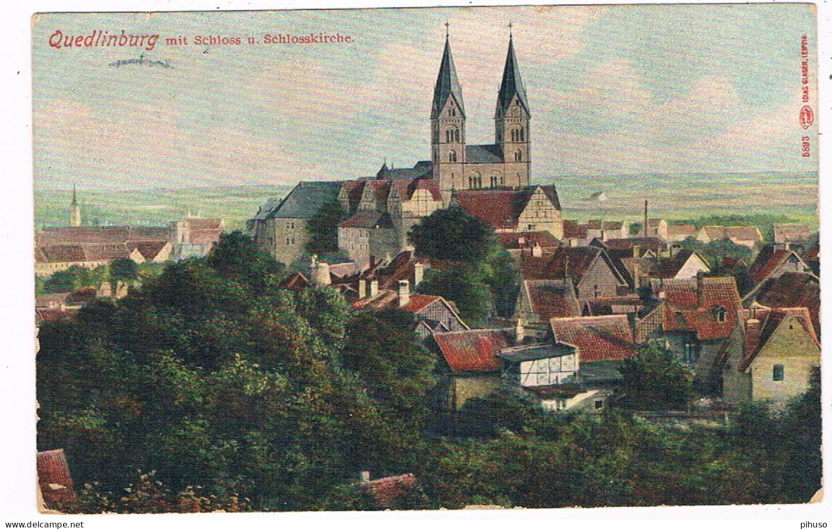 D-16299  QUEDLINBURG : Mit Schloss U. Schlosskirche - Quedlinburg