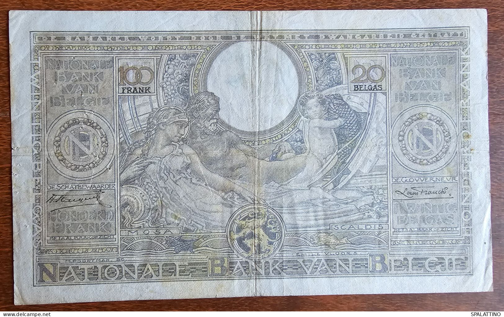BELGIUM- 100 FRANCS, 20 BELGAS 1934. - 100 Francs & 100 Francs-20 Belgas