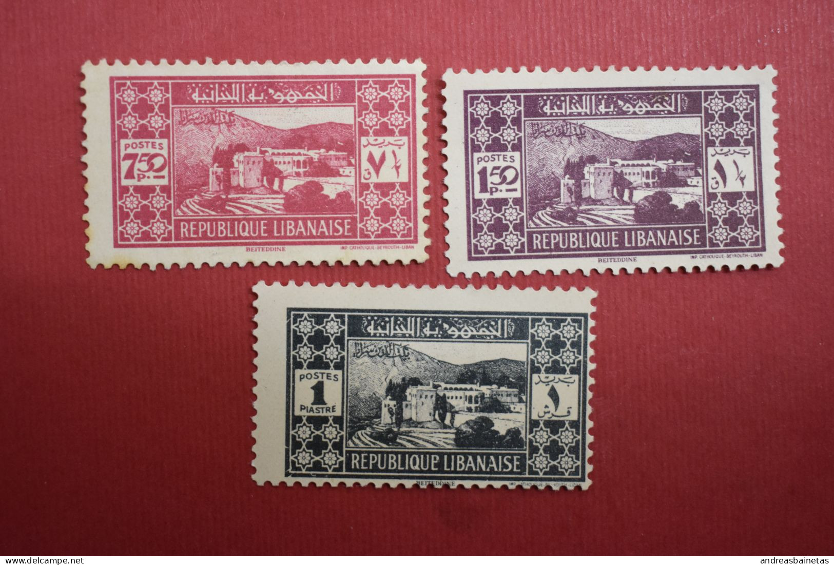 Stamps Lebanon  1939 MM Beit-ed-Din Palace - Lebanon