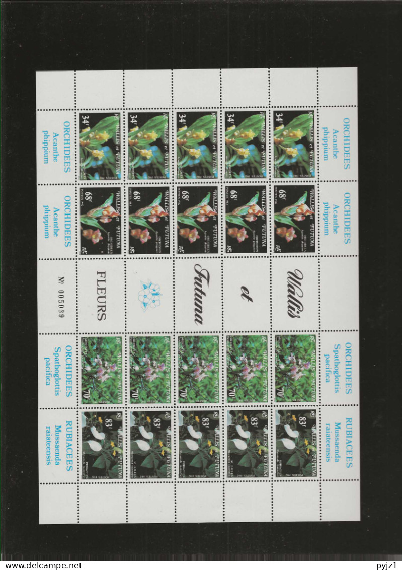 1982 MNH Wallis Et Futuna Mi 416-19 Sheet Postfris** - Blocks & Sheetlets