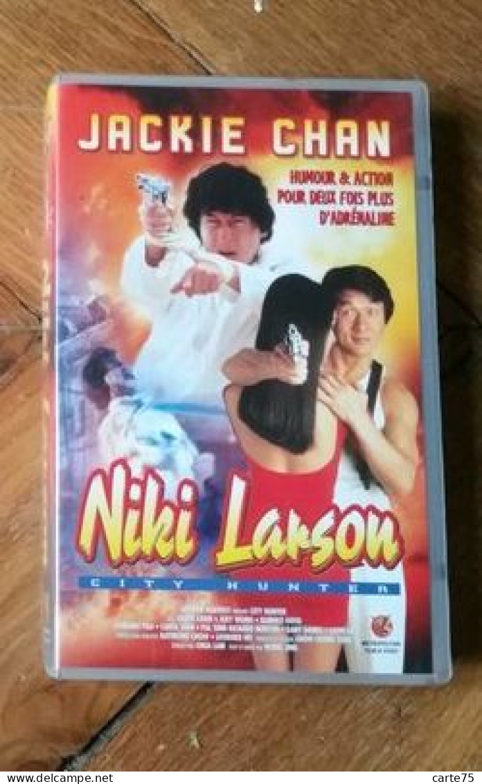 VHS Nicky Larson, Alias City Hunter Alias Ryo Saeba Avec Jackie Chan L'adaptation Du Manga Par Hong Kong Wong Jing 1993 - Politie & Thriller