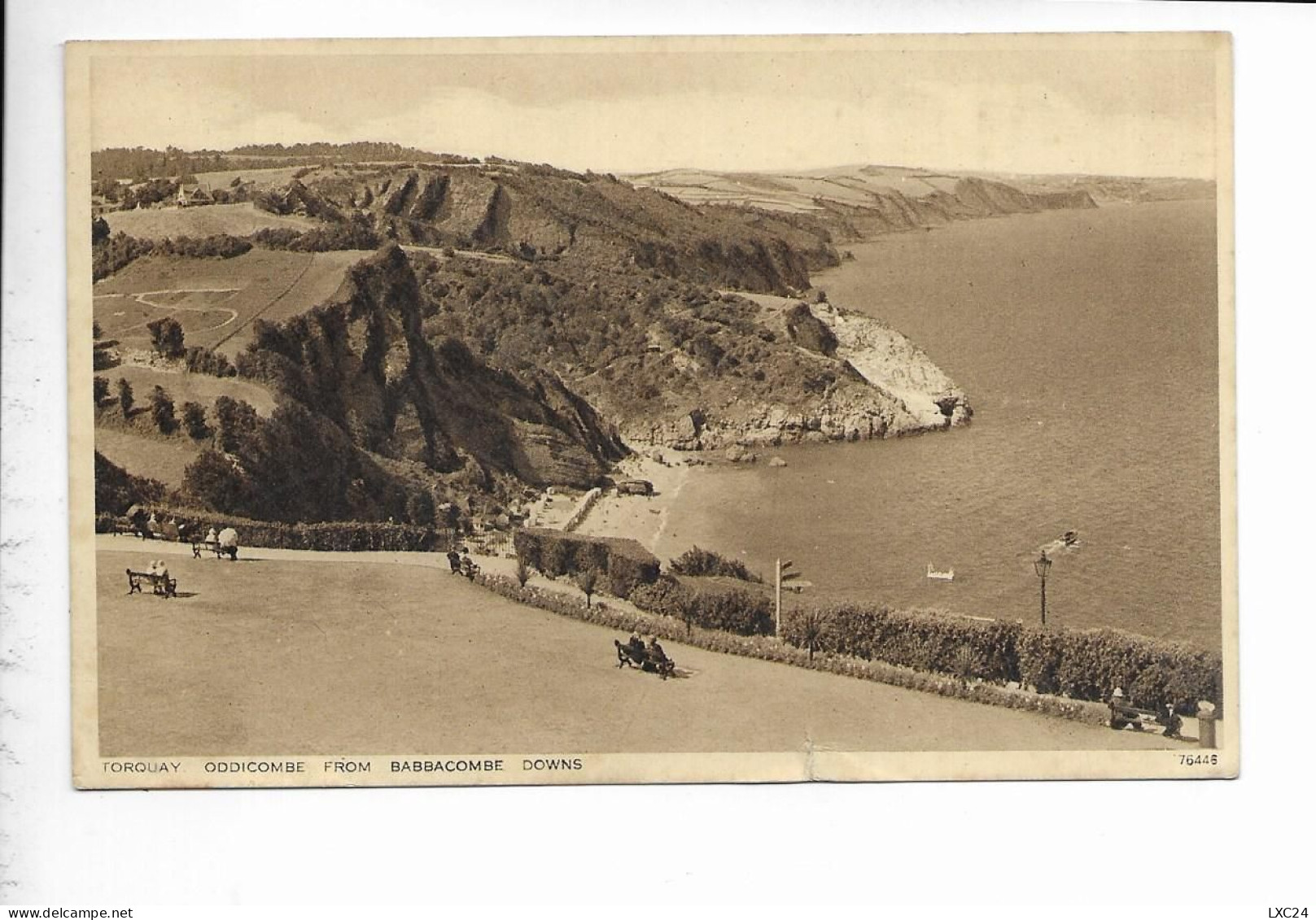 TORQUAY. ODDICOMBE FROM BABBACOMBE DOWNS. - Torquay