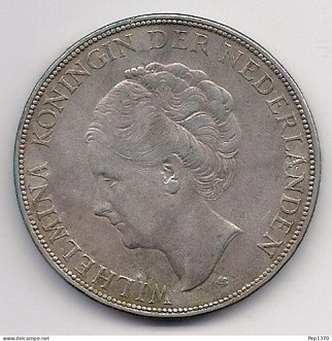 HOLANDA - 2 1/2 GULDEN DE PLATA DE 1930 - GUILLERMINA I - KM # 165 - 2 1/2 Florín Holandés (Gulden)