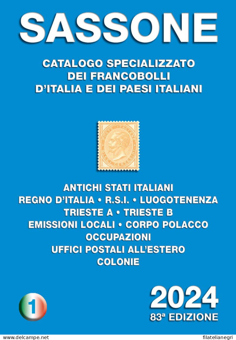 Catalogo Sassone 2024 Primo Volume - Italy