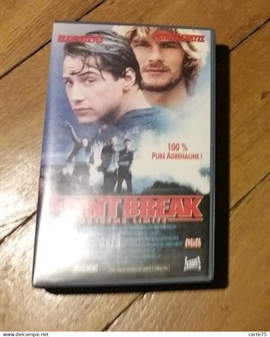 VHS Point Break 1991 Patrick Swayze Keanu Reeves - Crime