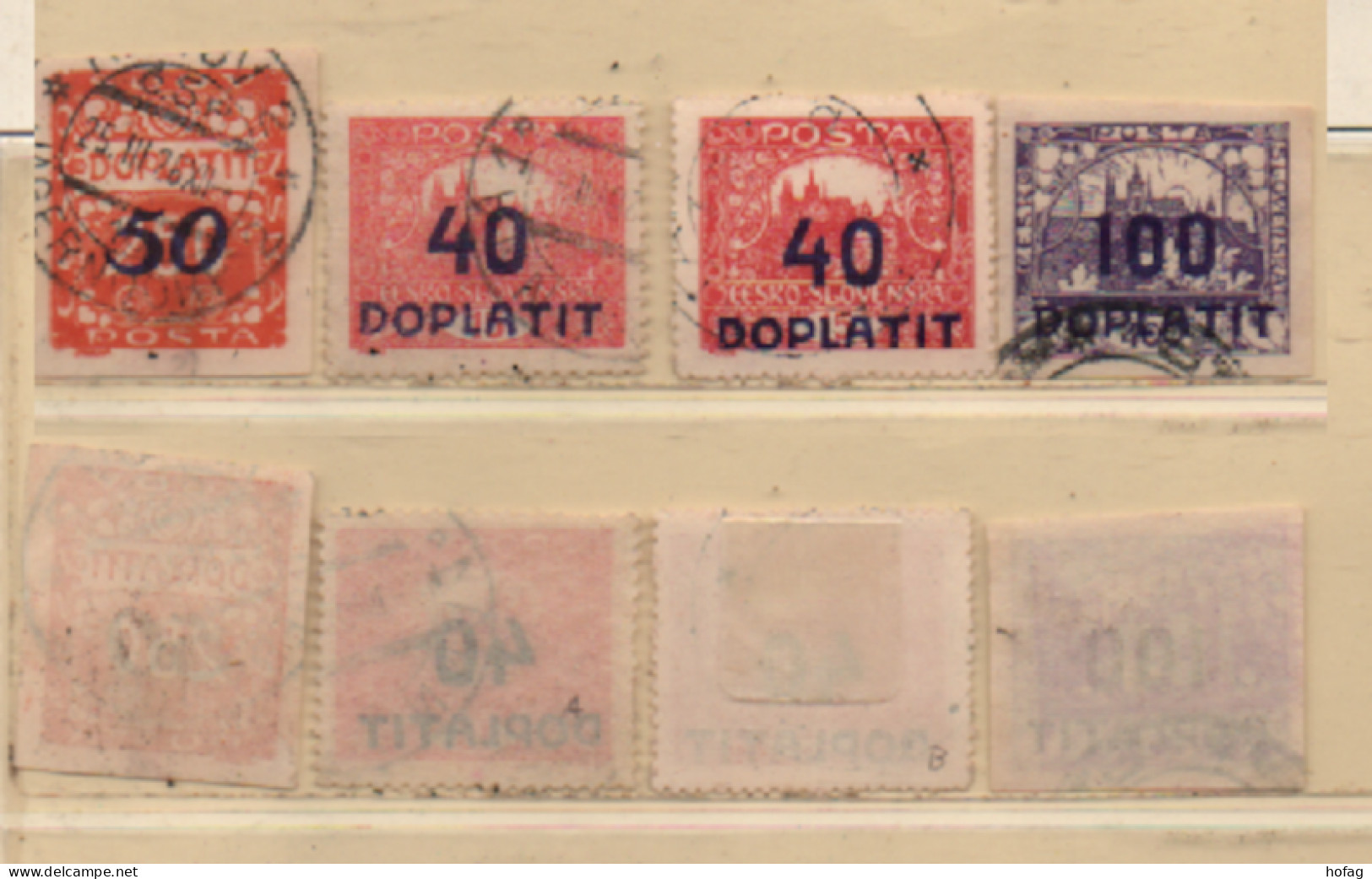 Tschechoslowakei 1924-26 Porto Doplatit MiNr. P25; P32; P39  4 Marken Gestempelt Siehe Bild/Beschreibung - Used Stamps