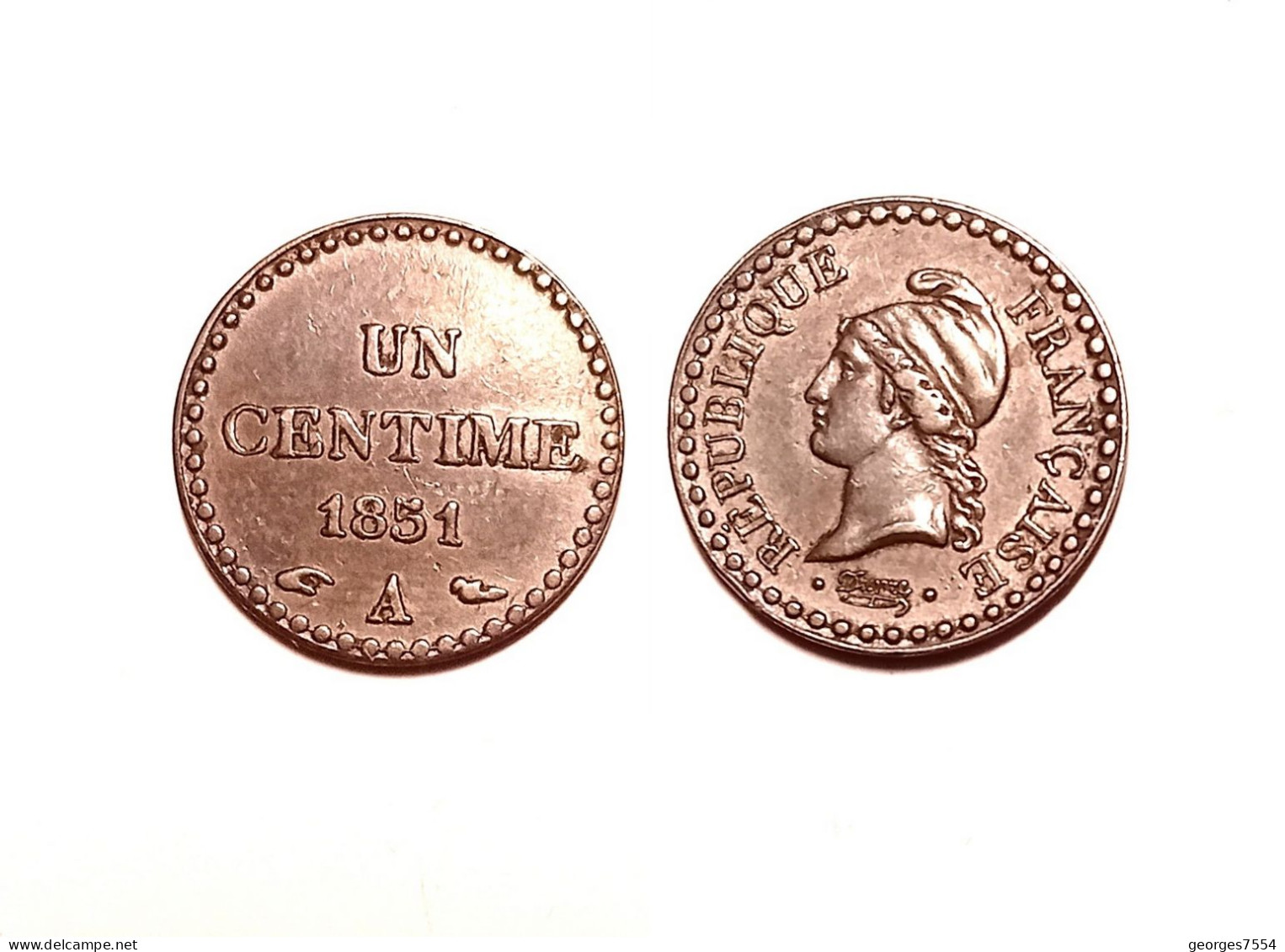 1 CENTIME DUPRE  1851 A - - 1 Centime