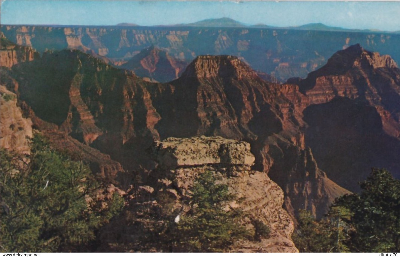 Bright Angel Point Grand Canyon National - Park Arizona - Formato Piccolo Viaggiata – FE170 - Autres & Non Classés