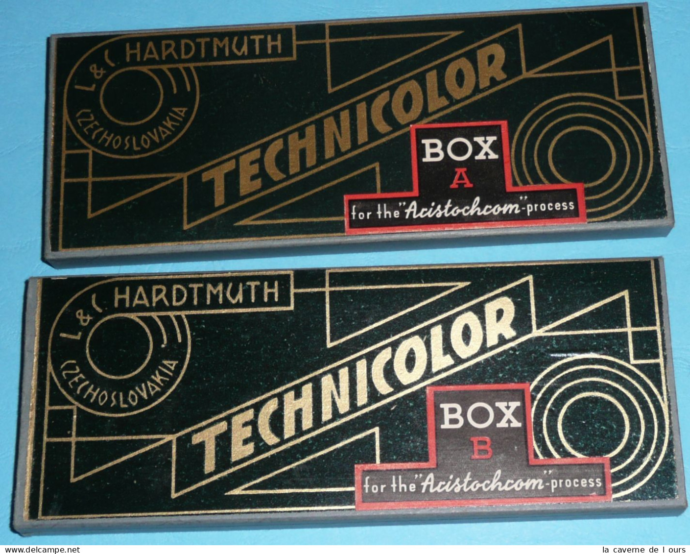 Rare Ancienne Boite De Crayons De Couleur HARDTMUTH Technicolor 1700 Box A + B - Otros & Sin Clasificación