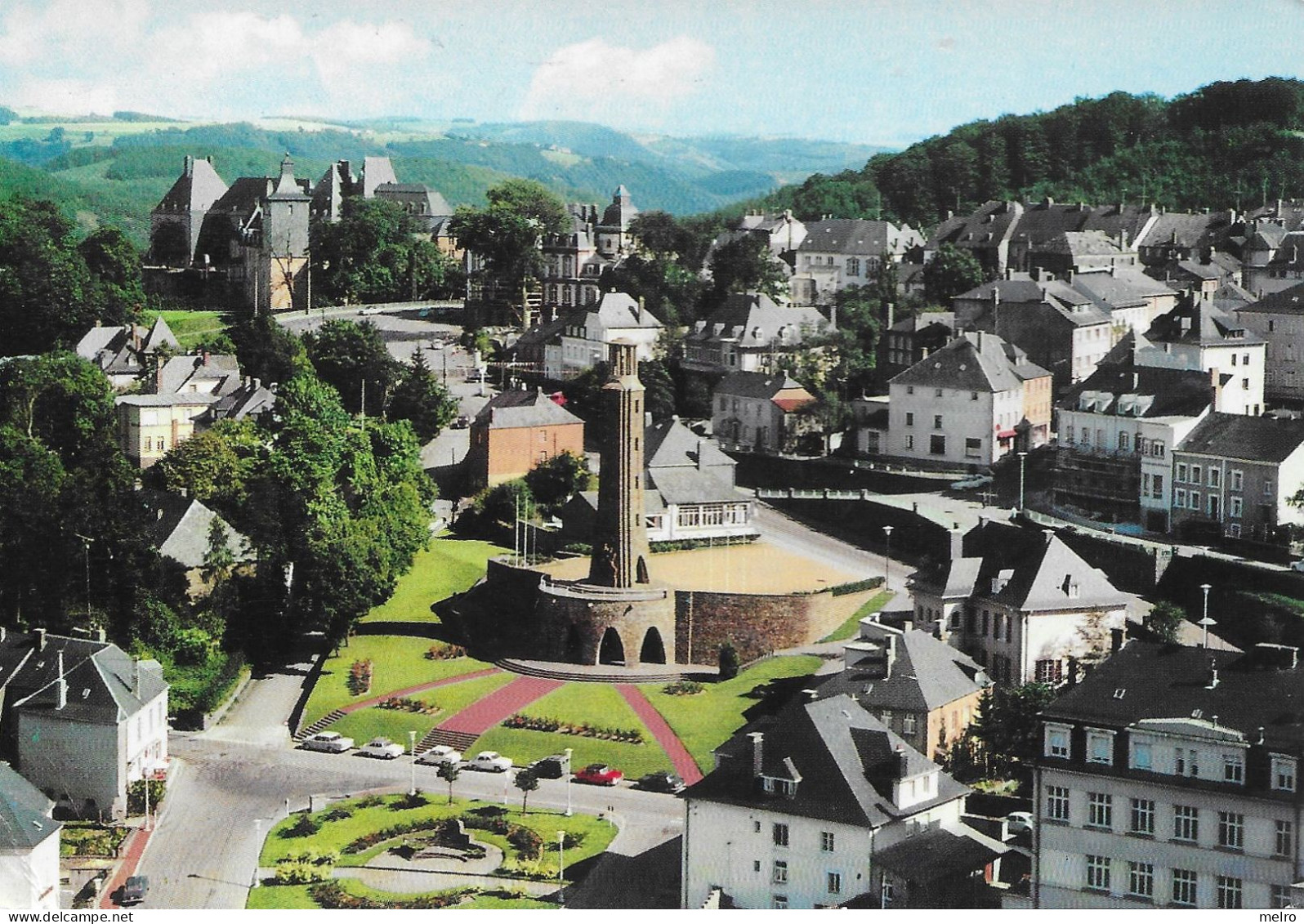 CPSM - LUXEMBOURG / WILTZ - Vue Aérienne / Timbre - Stamp - Wiltz