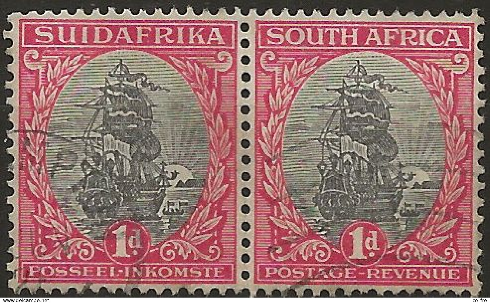 Afrique Du Sud, Paire Composée Des N°17 Et 20 (ref.2) - Oblitérés