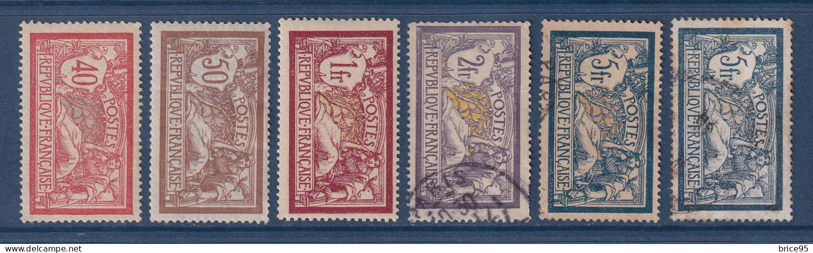 France - YT N° 119 à 123 - Neuf Avec Charnière Et Oblitéré - Légère Rouille - 1900 - Nuevos