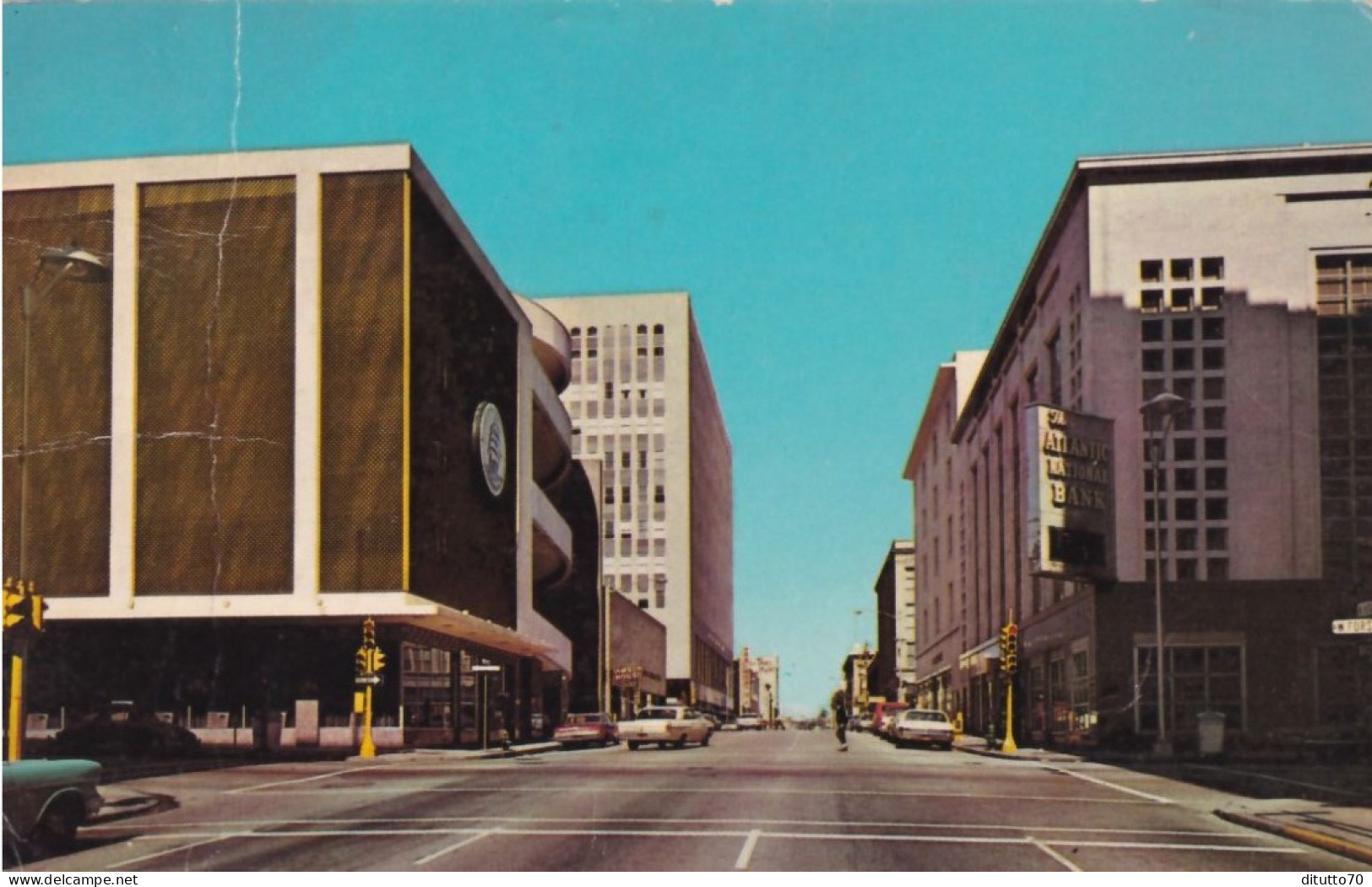 Hogan Street - Looking North - Jacksonville  Florida - Formato Piccolo Viaggiata – FE170 - Jacksonville