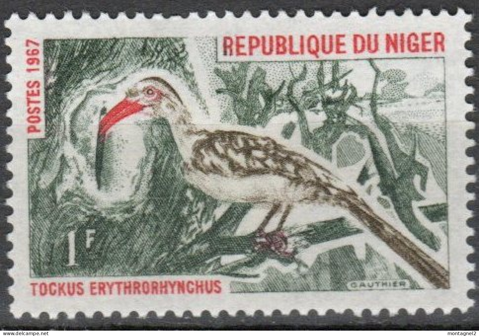 REPUBLIQUE DU NIGER  N°190 Neuf - Piciformes (pájaros Carpinteros)