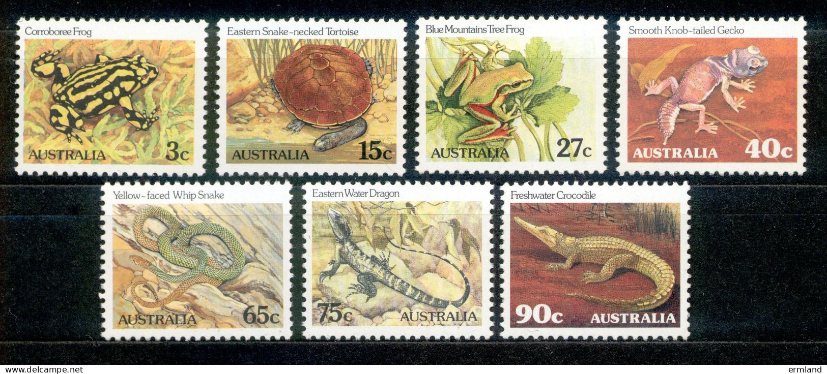 Australia Australien 1982 - Michel Nr. 781 - 787 A ** - Ongebruikt