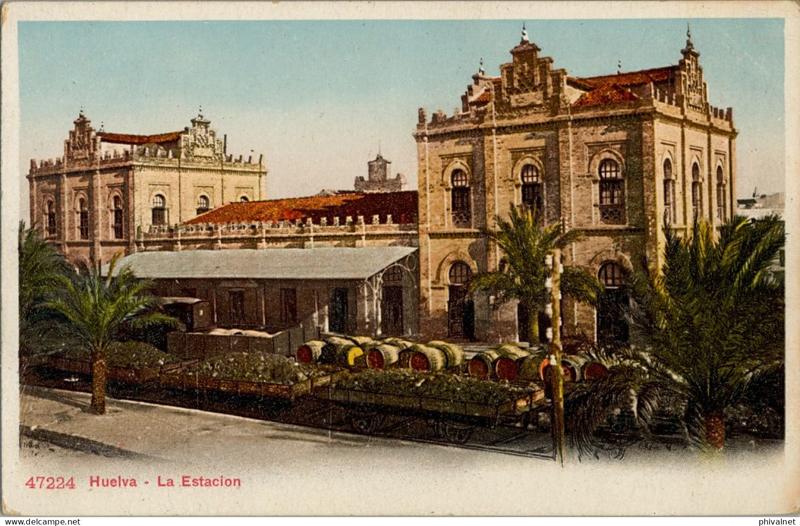 HUELVA , LA ESTACIÓN Nº 47224   ,  T.P. NO CIRCULADA - Huelva