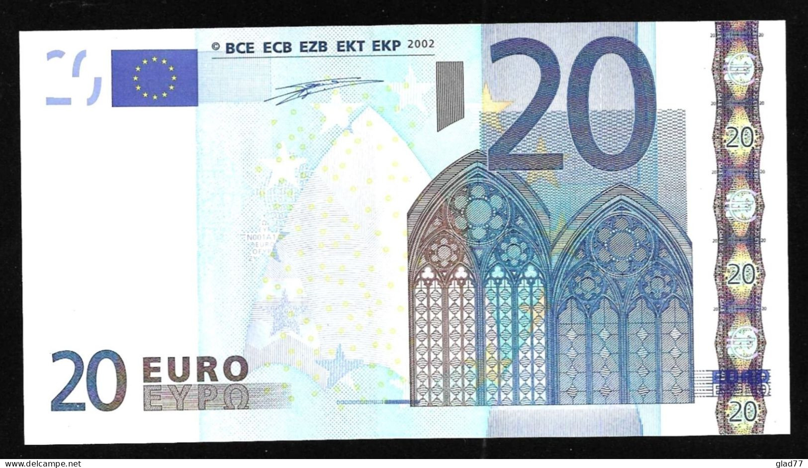 Greece  "Y"  20  EURO  Duinseberg Signature! Printer N001A1 GEM UNC ! - 20 Euro