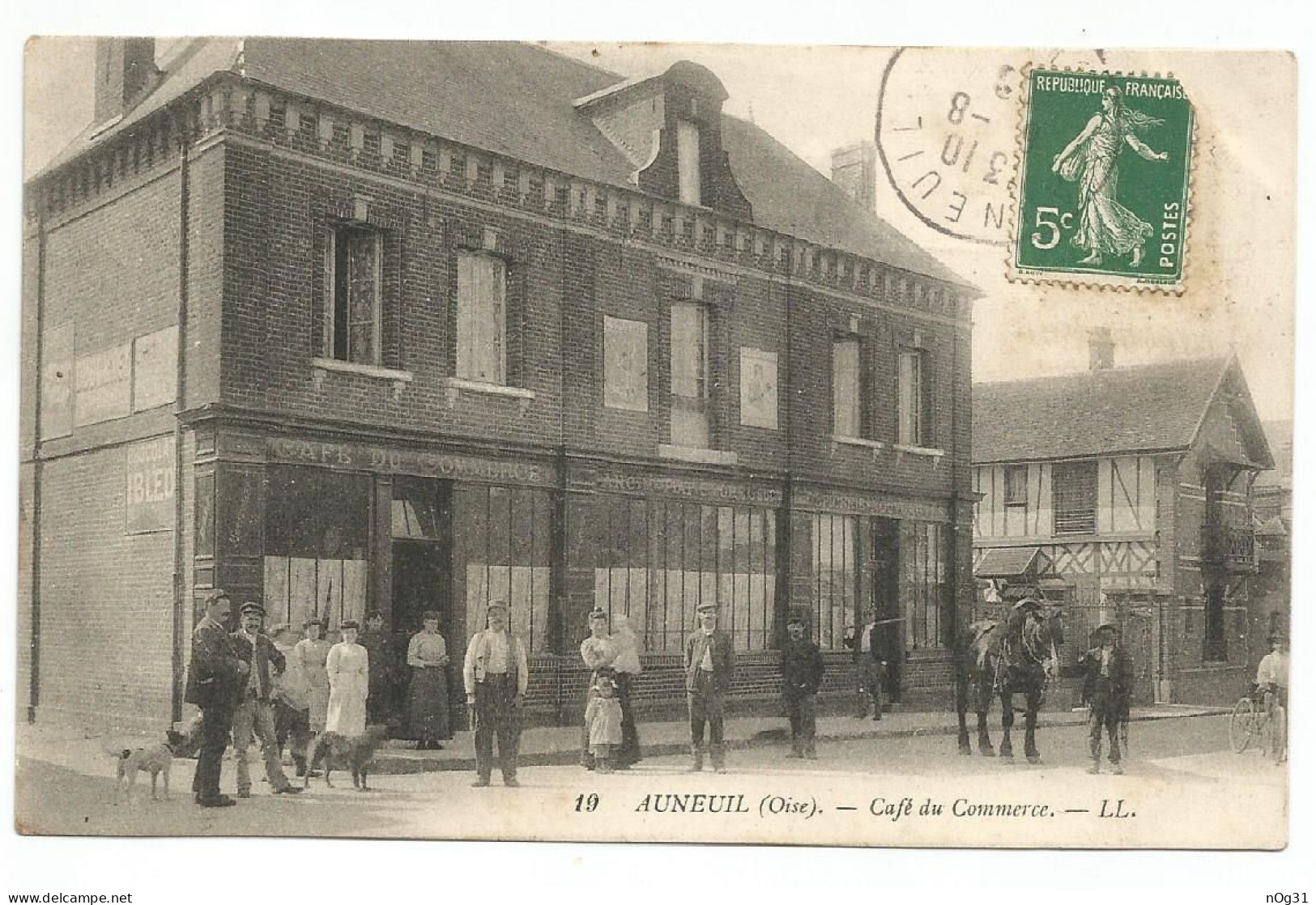 60 - AUNEUIL (Oise) - Café Du Commerce - C - Auneuil