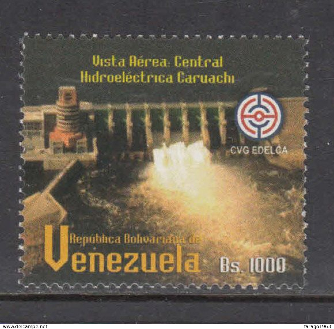 2006  Venezuela Carauchi Hydro Dam Engineering  MNH (ex Souvenir Sheet) - Venezuela