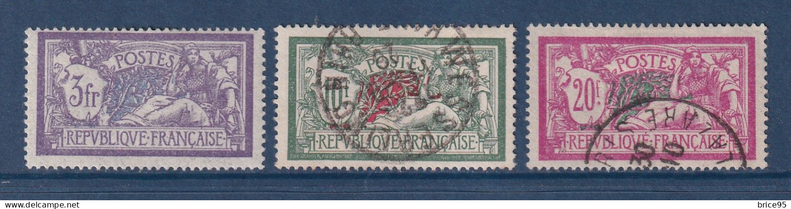 France - YT N° 206 à 208 - Neuf Avec Charnière Et Oblitéré - 1925 à 1926 - Used Stamps