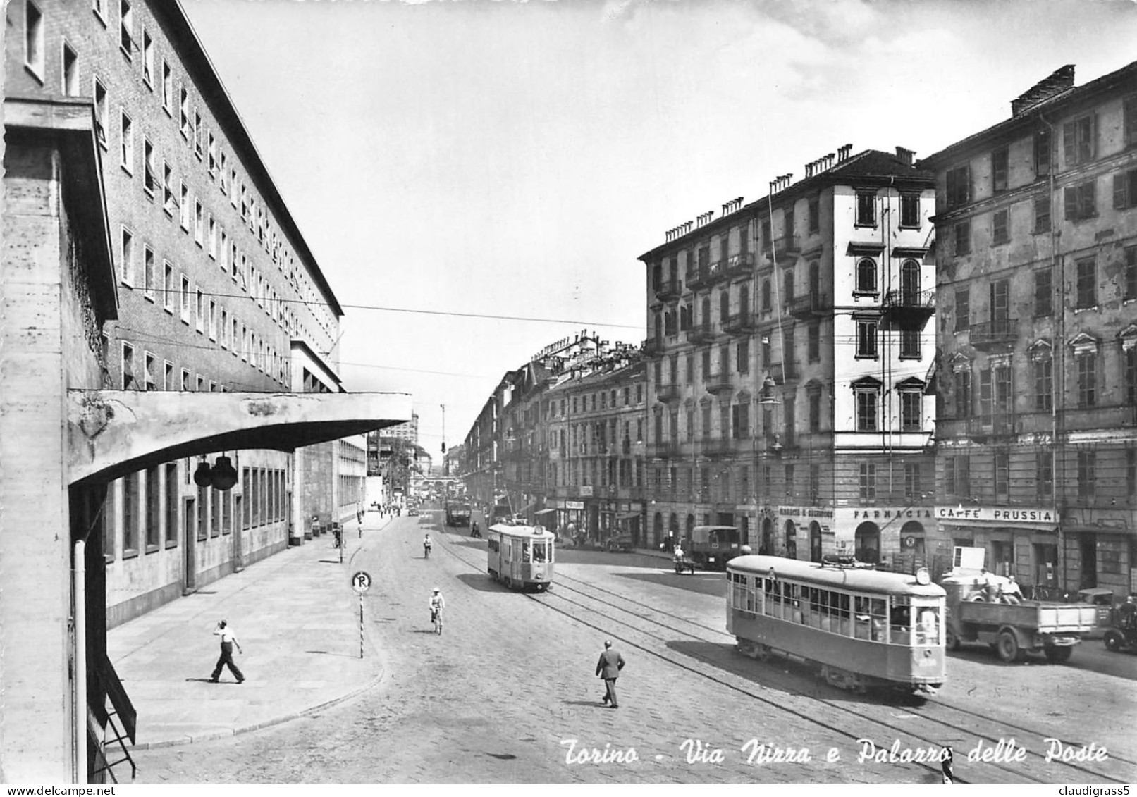 3859 " TORINO - PALAZZO DELLE POSTE - VIA NIZZA " TRAM  N° 16 ANIMATA - Stazione Porta Nuova