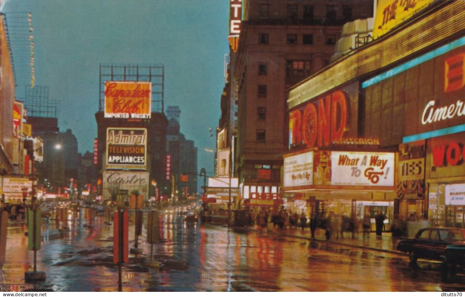 Times Square At Night Crossroads Of The World New York City - Formato Piccolo Viaggiata – FE170 - Other Monuments & Buildings