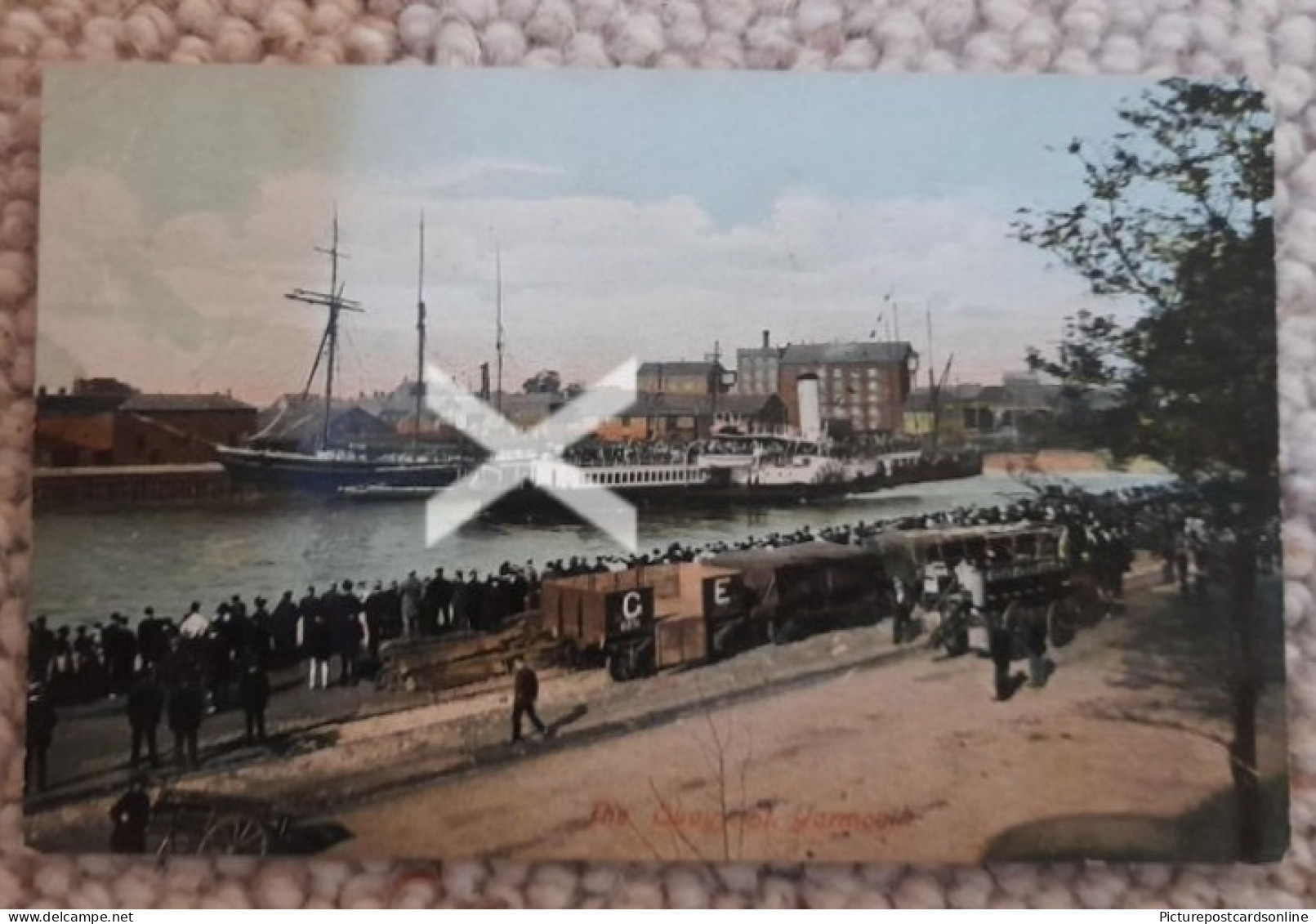 GREAT YARMOUTH THE QUAY OLD COLOUR POSTCARD NORFOLK - Great Yarmouth