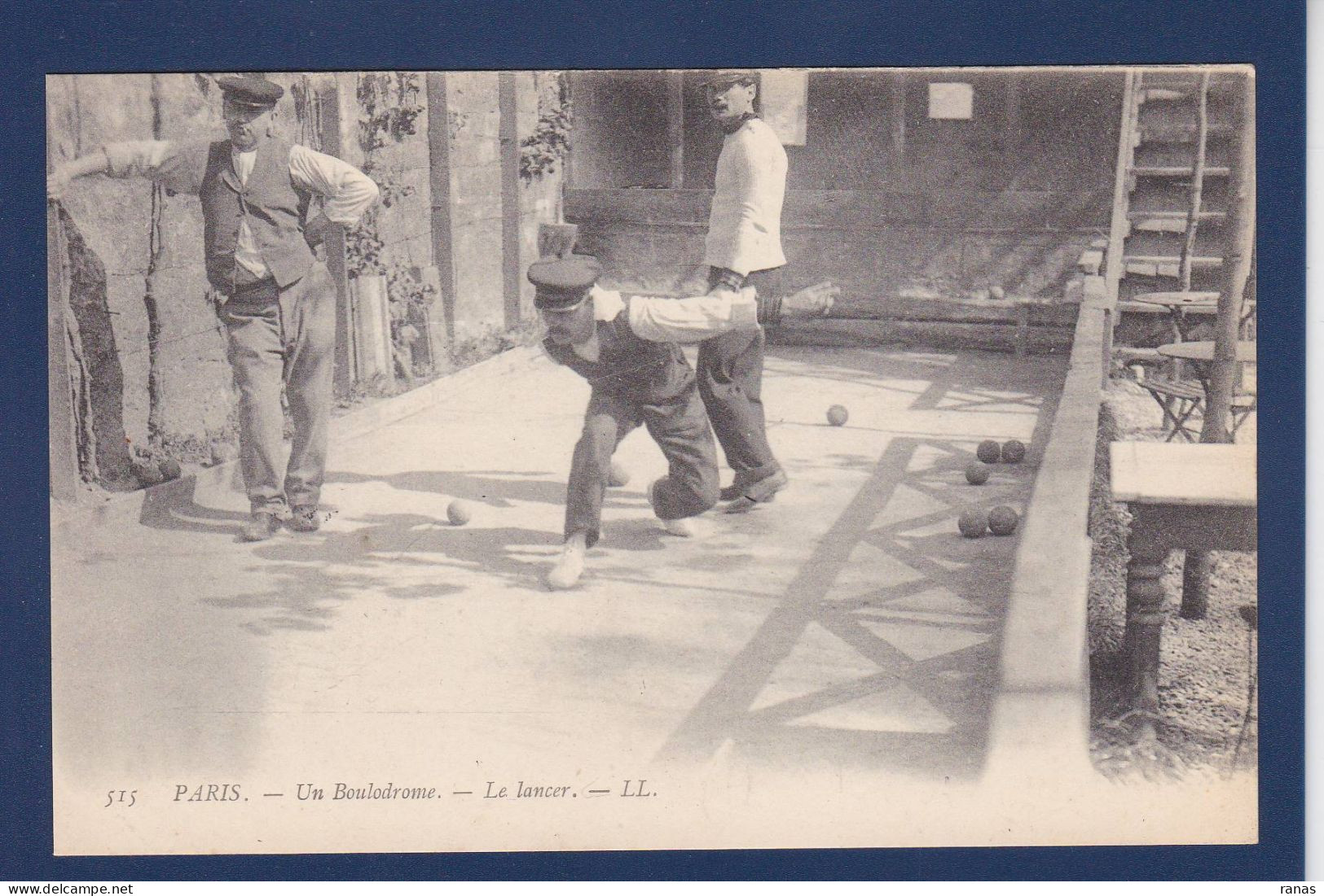 CPA Jeux De Boules Pétanque Non Circulé Paris - Boule/Pétanque