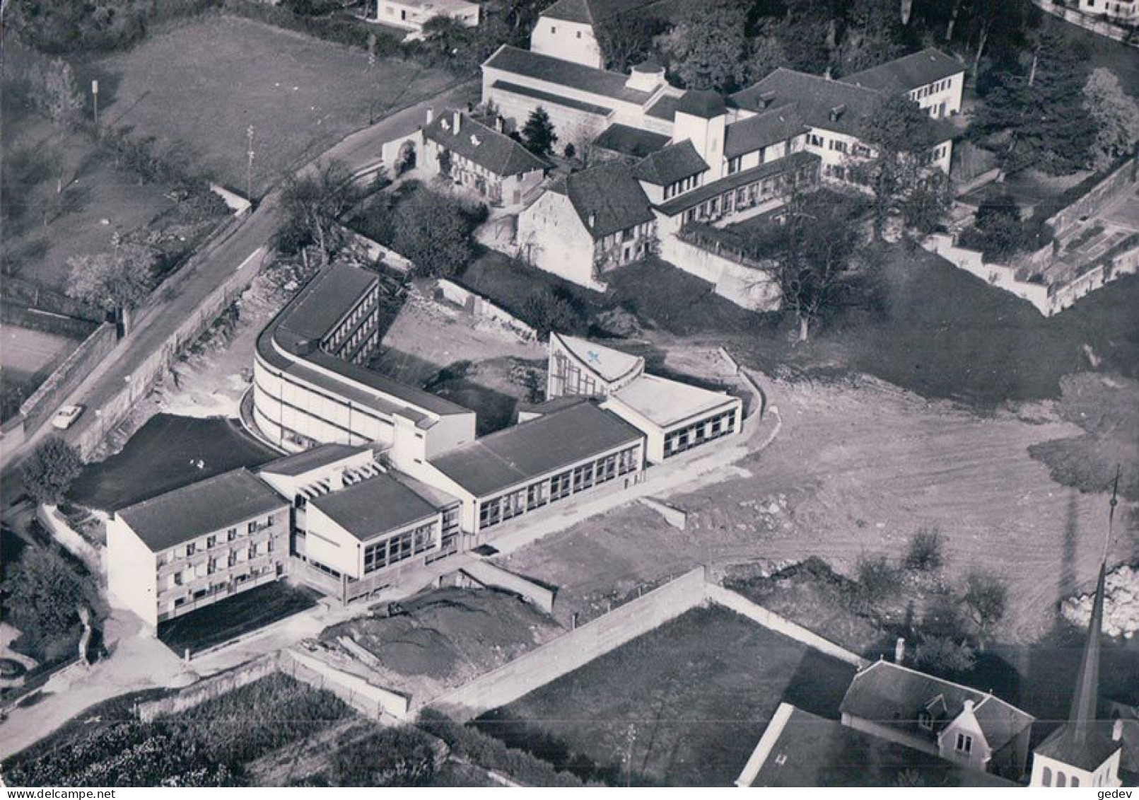 Delémont JU Vu D'avion, Centre St François (5010) 10x15 - Delémont