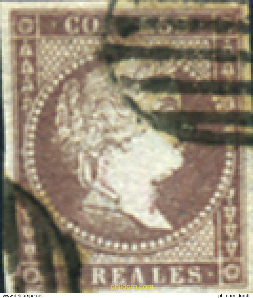 365718 USED ESPAÑA 1856 ISABEL II - Ungebraucht