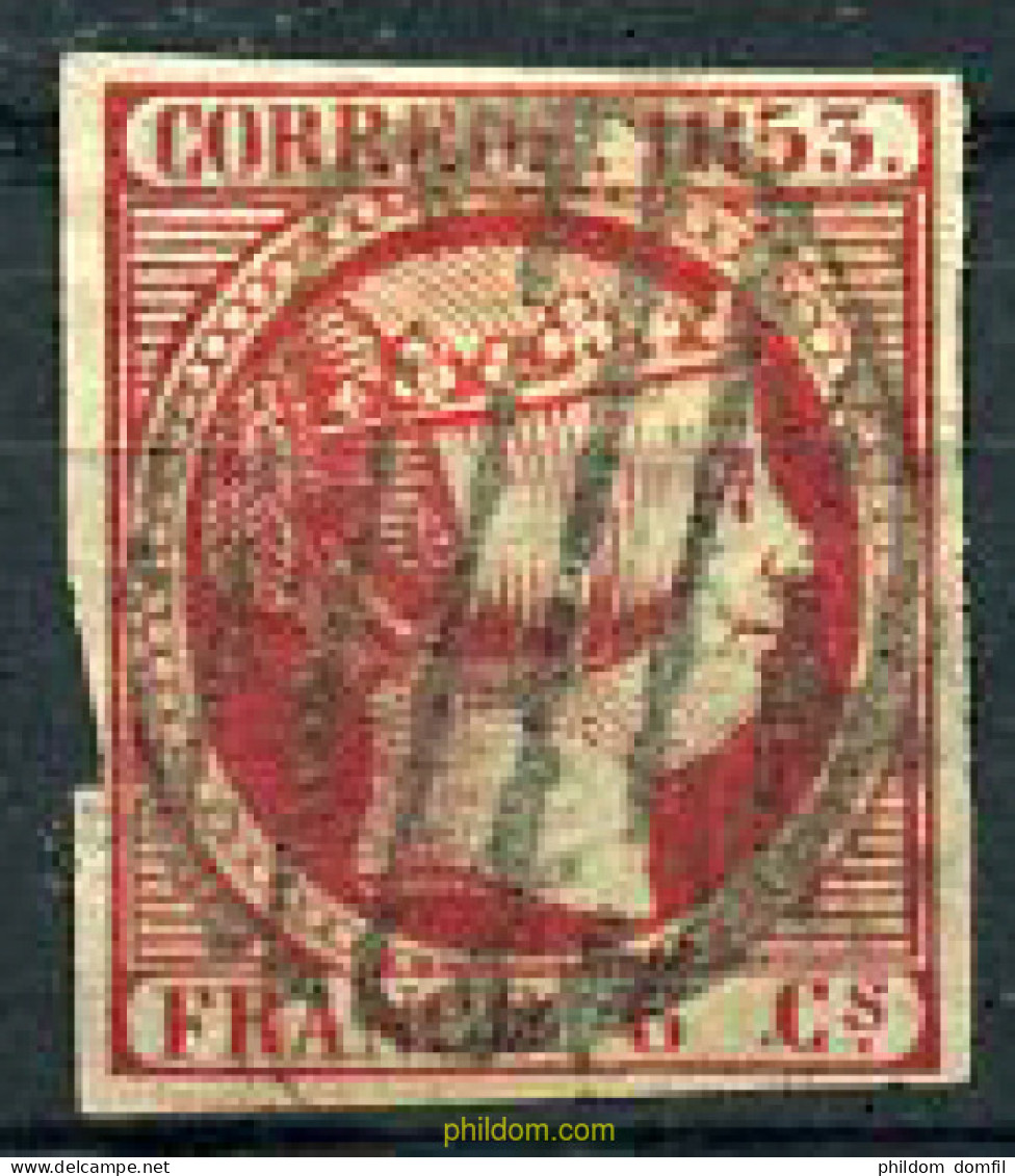 209991 USED ESPAÑA 1853 ISABEL II - Unused Stamps
