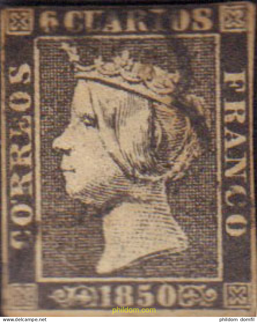 265701 USED ESPAÑA 1850 ISABEL II - Neufs