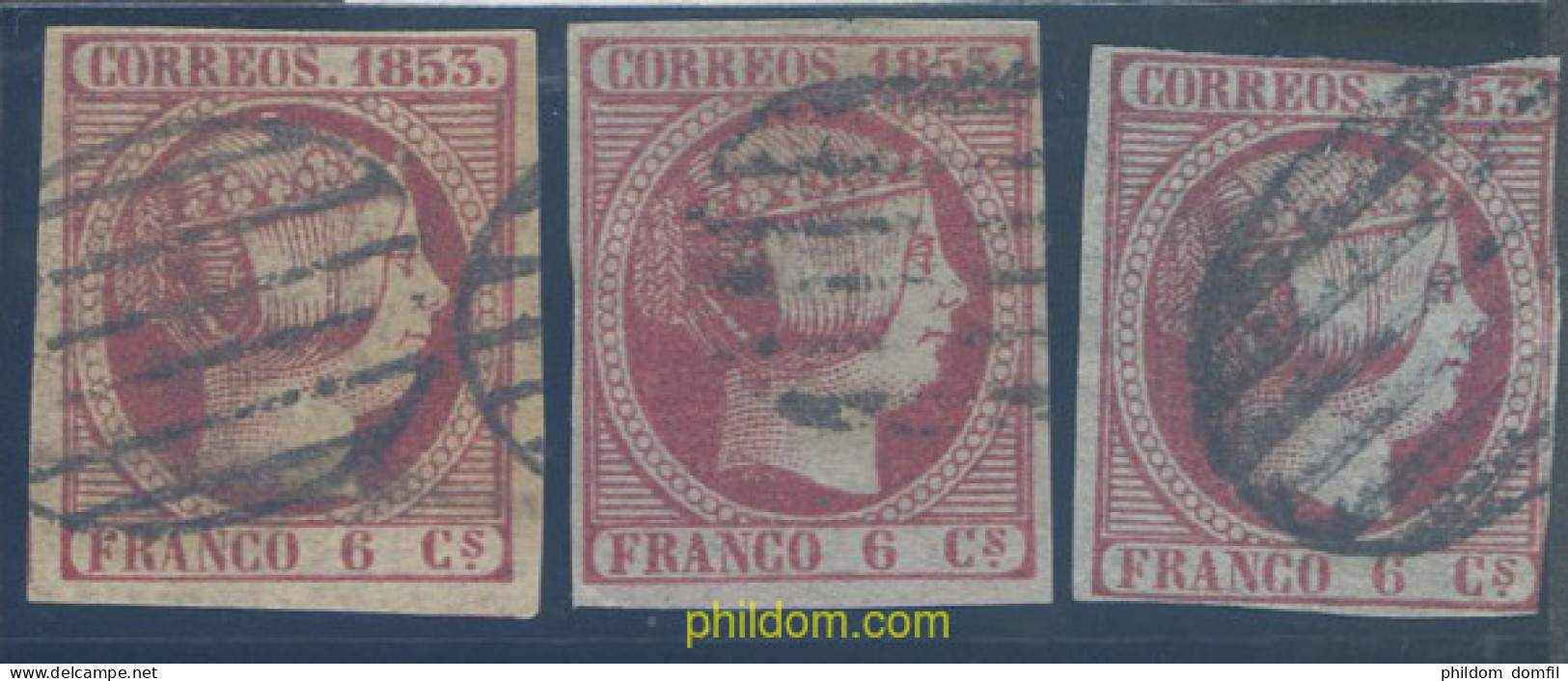 650797 USED ESPAÑA 1853 ISABEL II - Unused Stamps