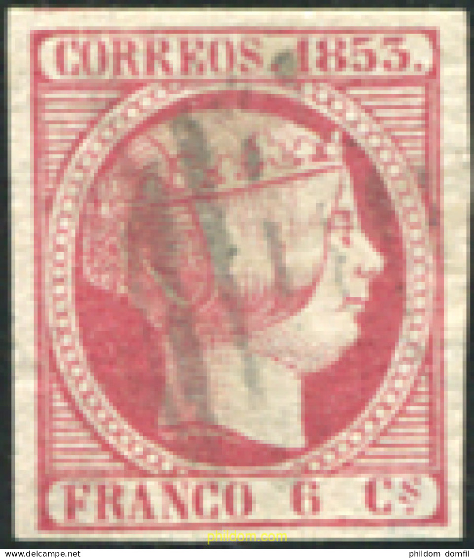 650799 USED ESPAÑA 1853 ISABEL II - Unused Stamps