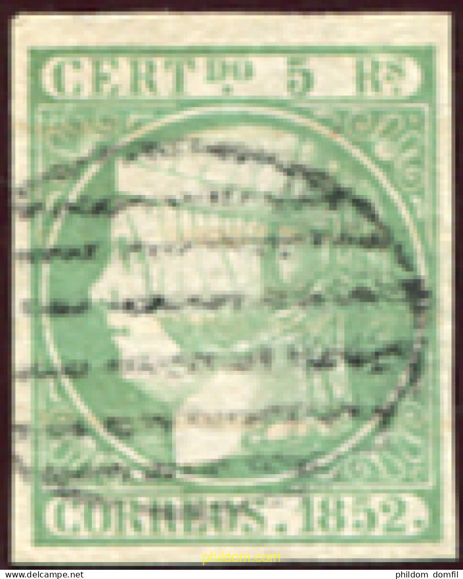 623749 USED ESPAÑA 1852 ISABEL II - Neufs