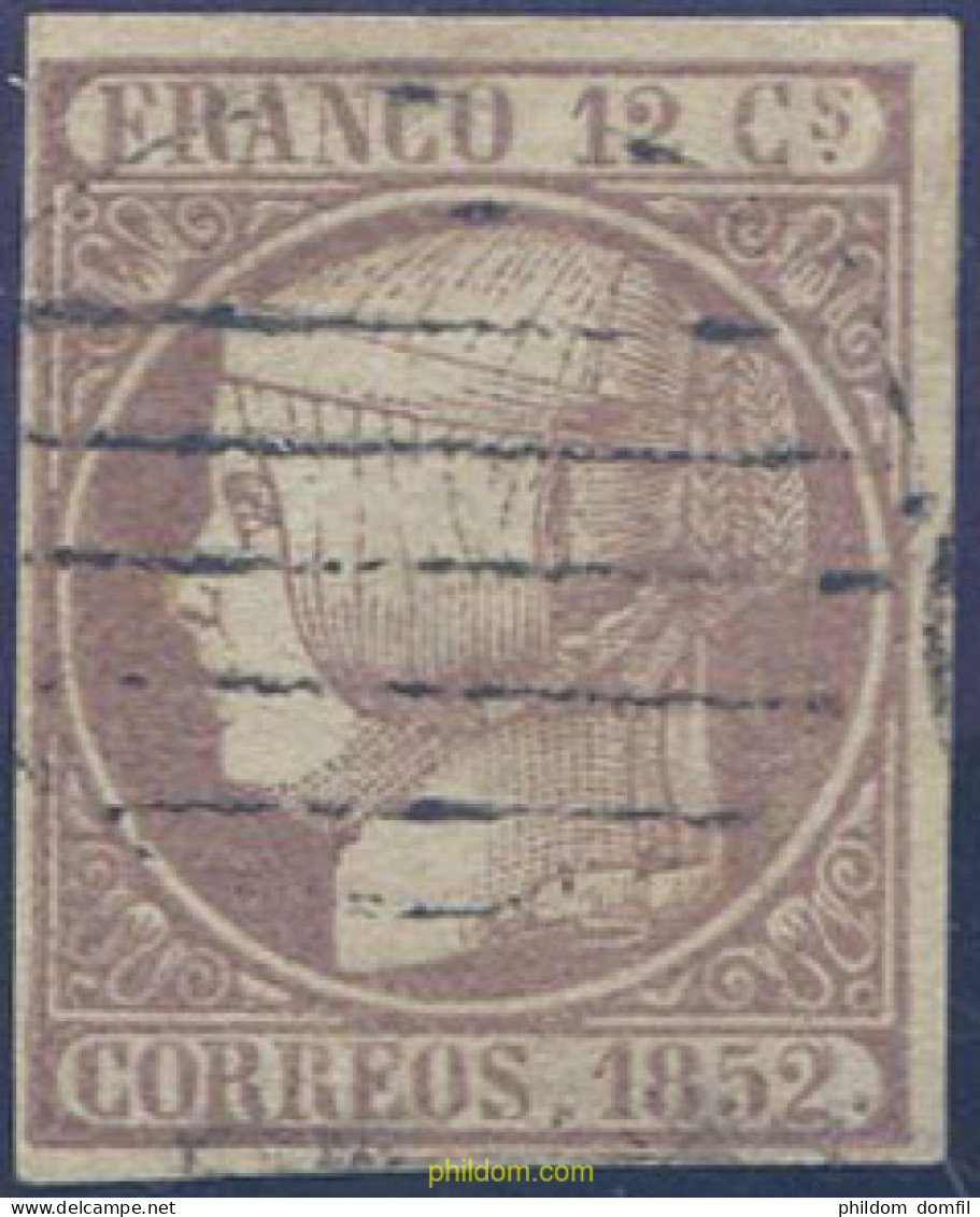 650789 USED ESPAÑA 1852 ISABEL II - Nuevos