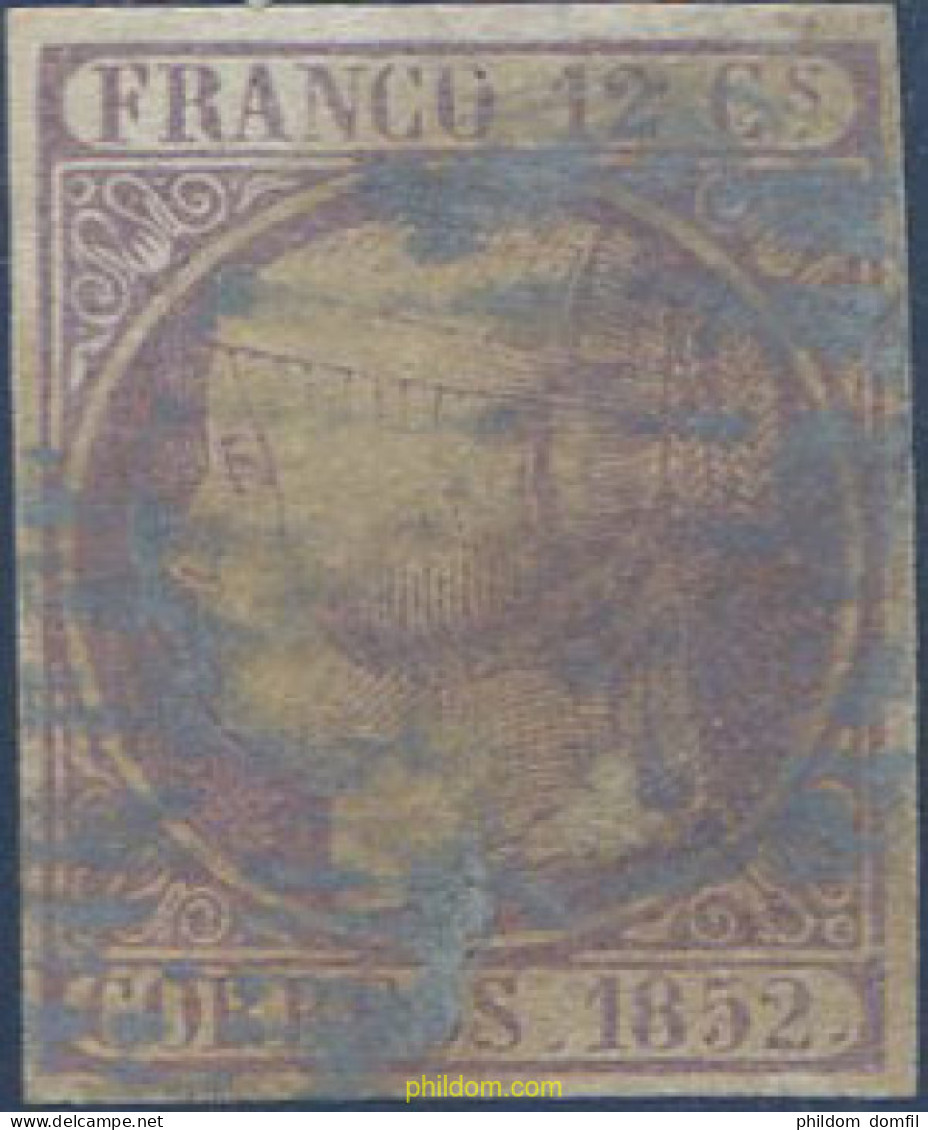 650790 USED ESPAÑA 1852 ISABEL II - Ungebraucht