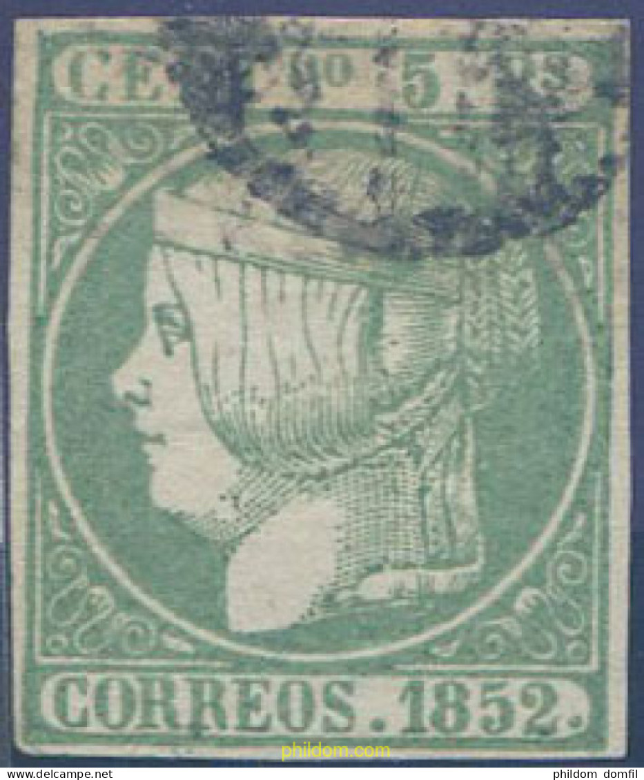 650795 USED ESPAÑA 1852 ISABEL II - Unused Stamps