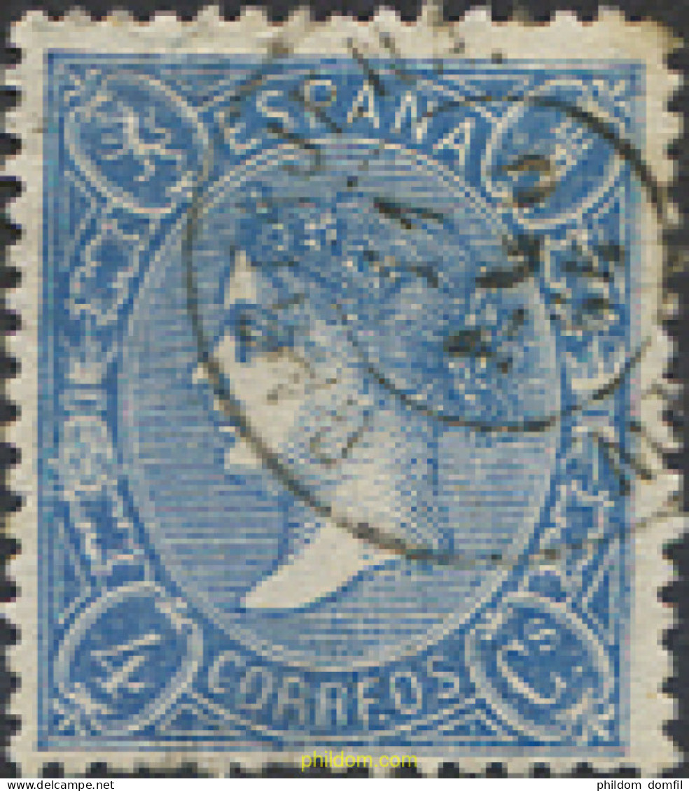 271990 USED ESPAÑA 1865 ISABEL II - Postfris – Scharnier