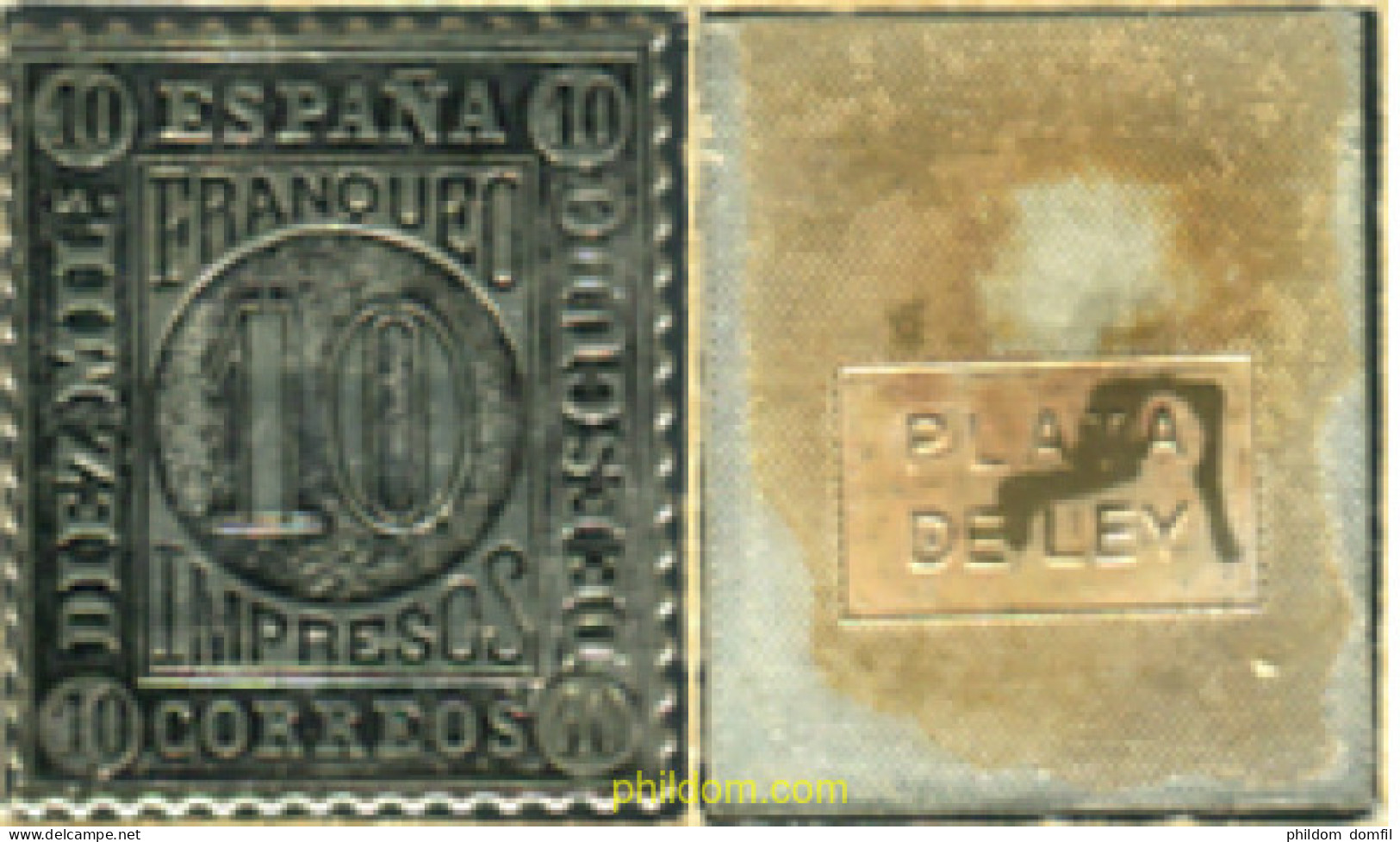 350959 MNH ESPAÑA 1867 CIFRAS E ISABEL II - Unused Stamps