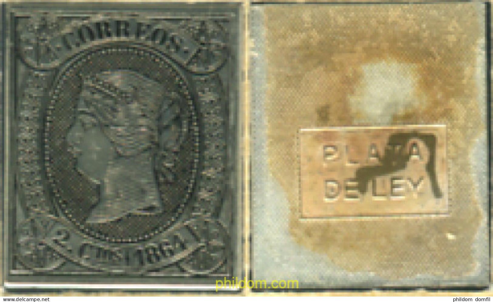 350955 MNH ESPAÑA 1864 ISABEL II - Unused Stamps