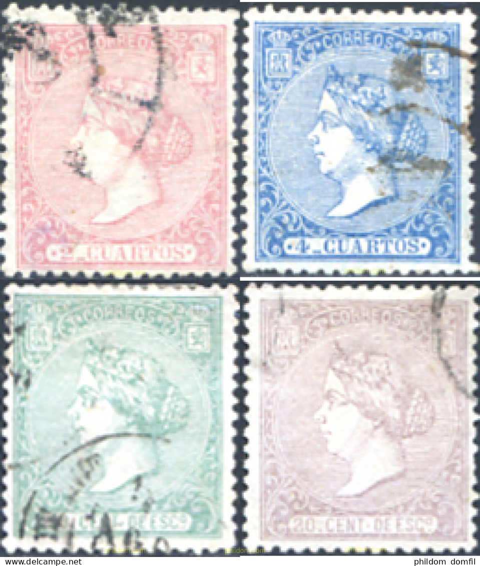 285136 USED ESPAÑA 1866 ISABEL II - Unused Stamps
