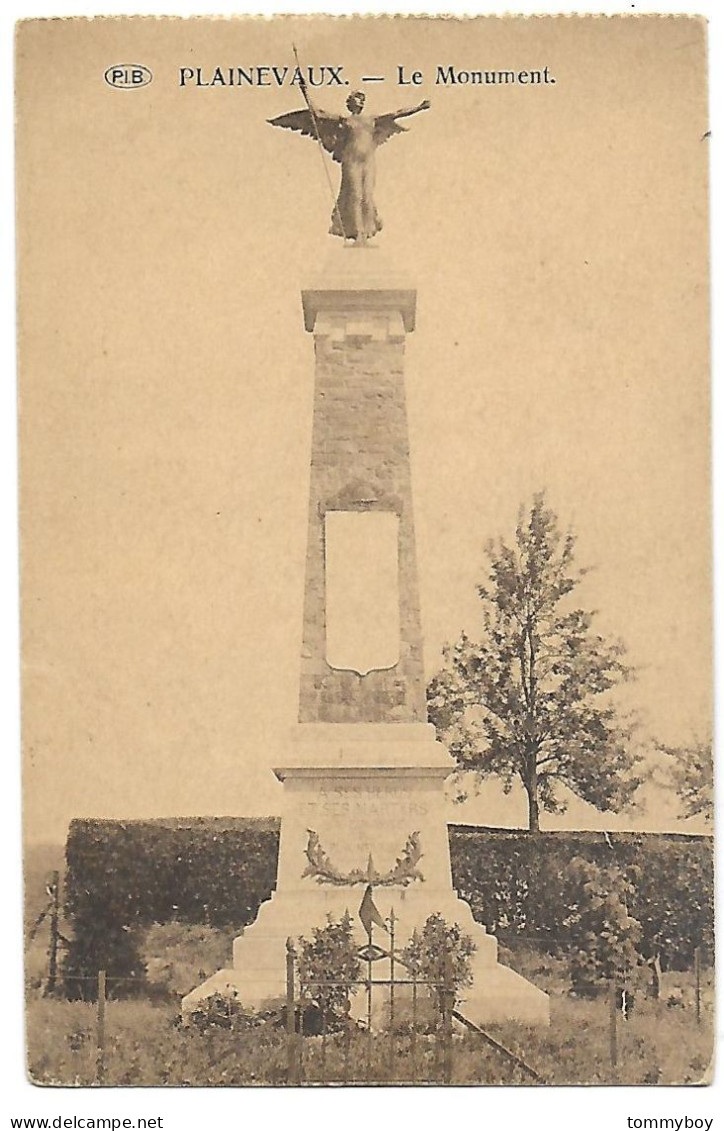 CPA Plainevaux, Le Monument - Neupre