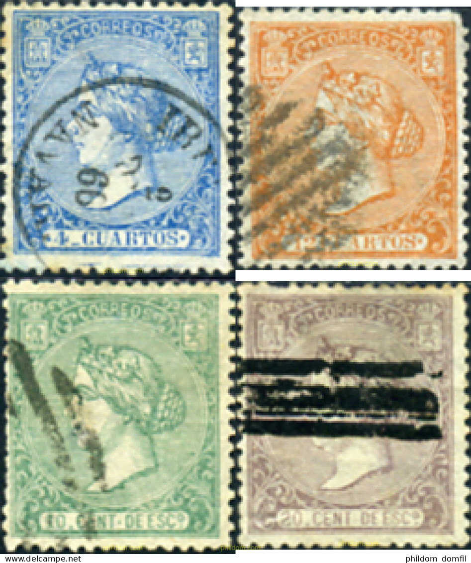 365762 USED ESPAÑA 1866 ISABEL II - Unused Stamps