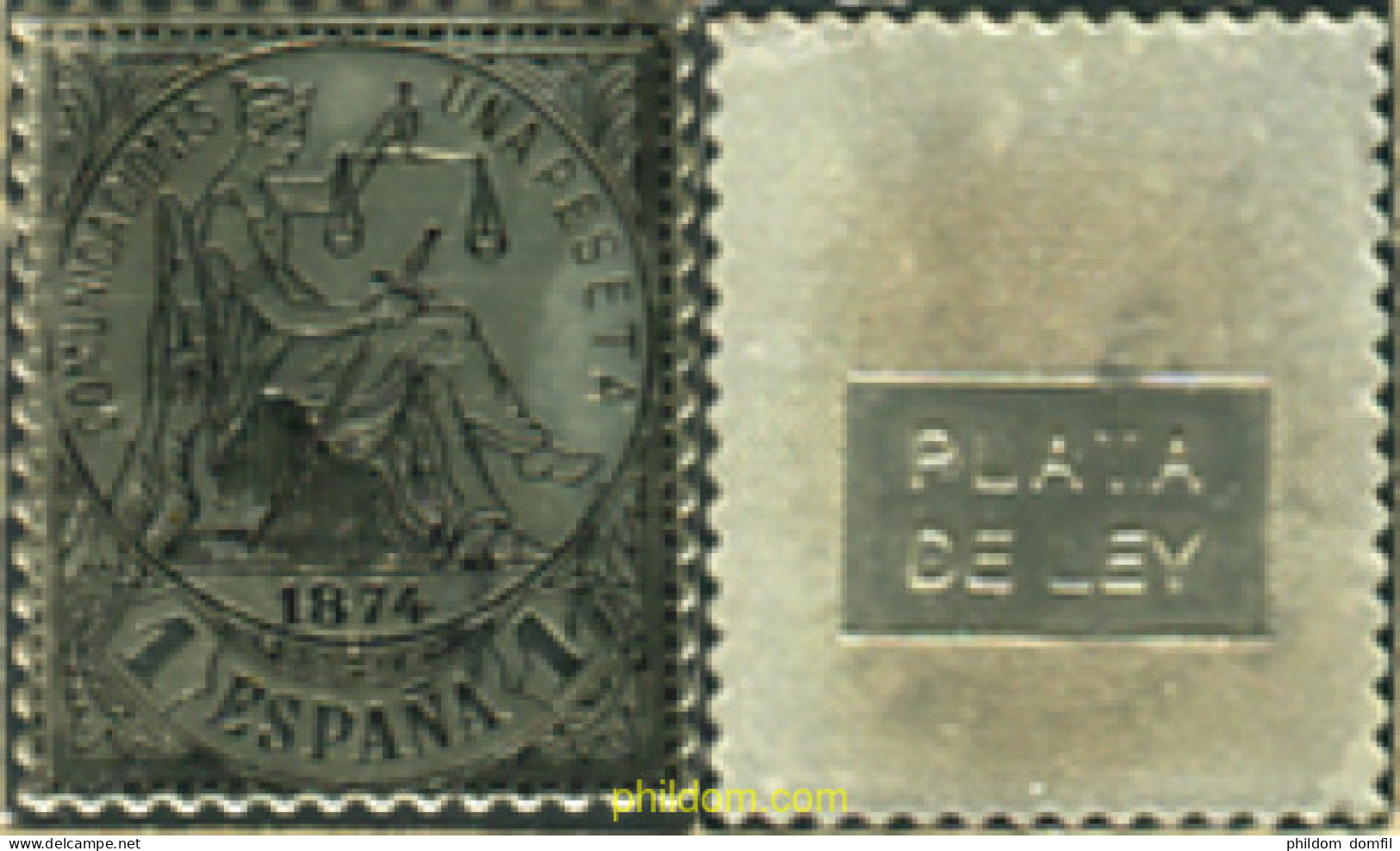 350966 MNH ESPAÑA 1874 ALEGORIA DE LA JUSTICIA - Nuovi