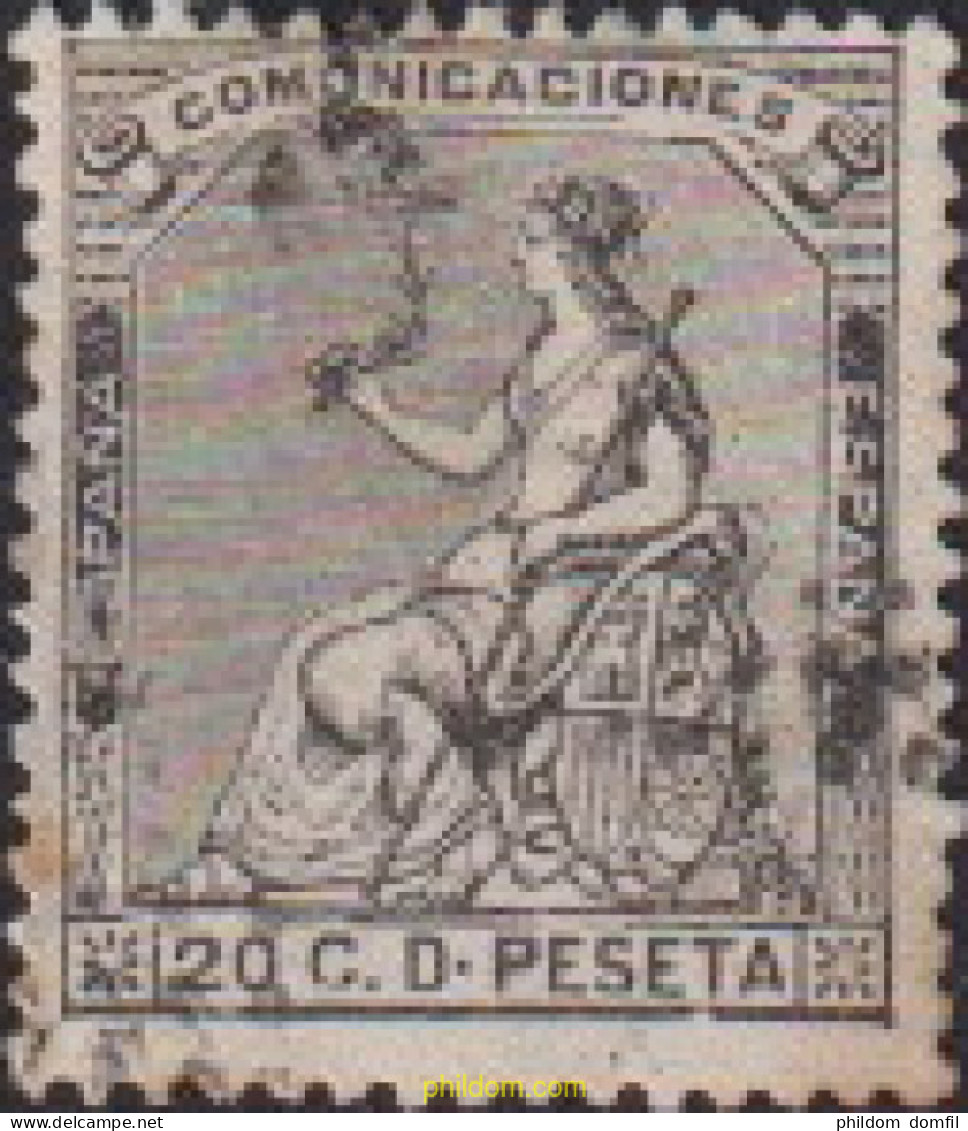 613183 USED ESPAÑA 1873 CORONA MURAL Y ALEGORIA A LA REPUBLICA - Nuevos