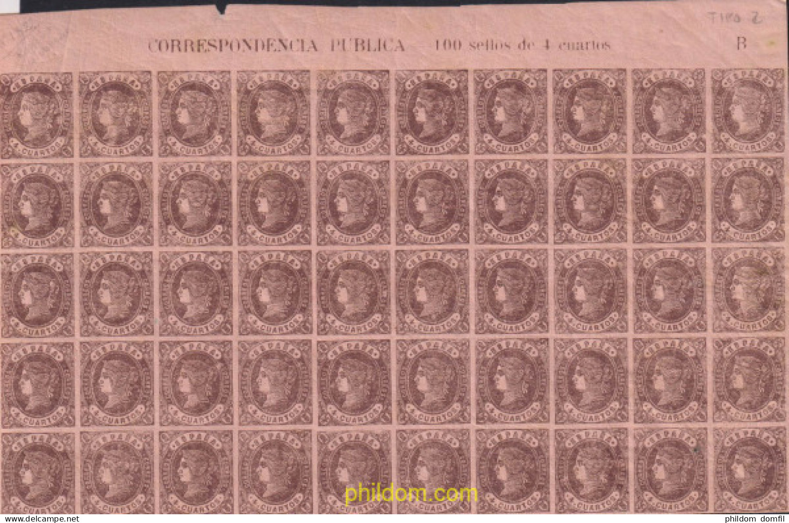 622430 MNH ESPAÑA 1862 ISABEL II - Nuevos